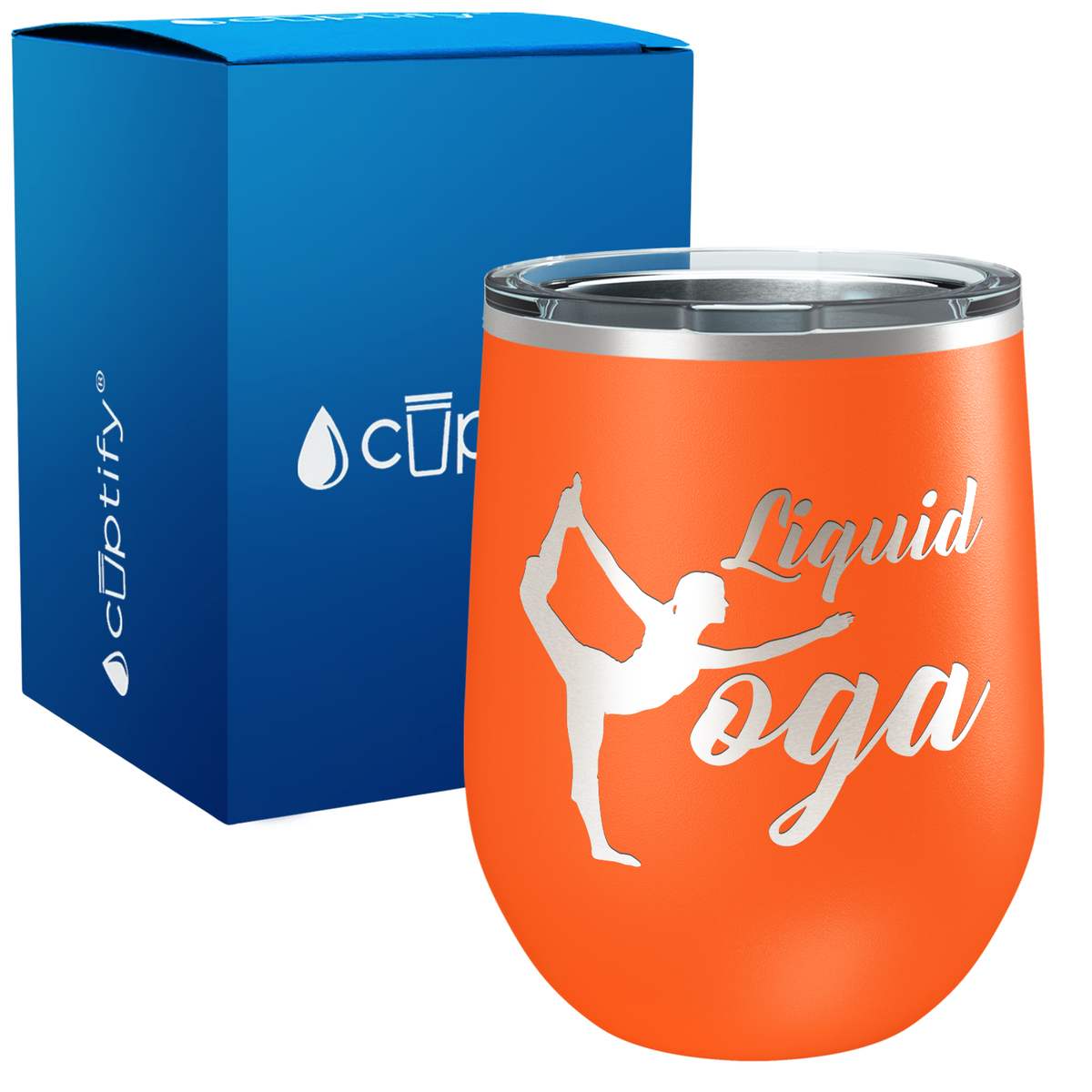 Liquid Yoga 12oz Funny Wine Tumbler