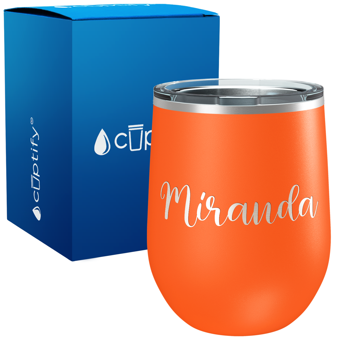 Personalized Miranda Style 12oz Wine Tumbler