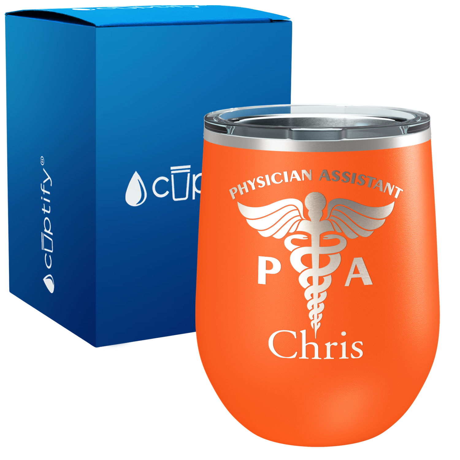 Personalized PA Physician Assistant 12oz Medical Wine Tumbler