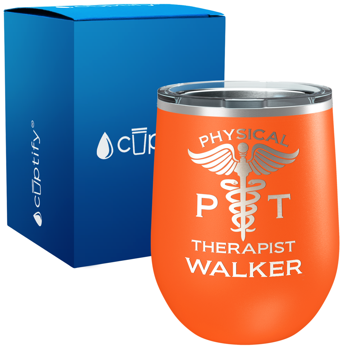 Personalized PT Physical Therapist 12oz Medical Wine Tumbler
