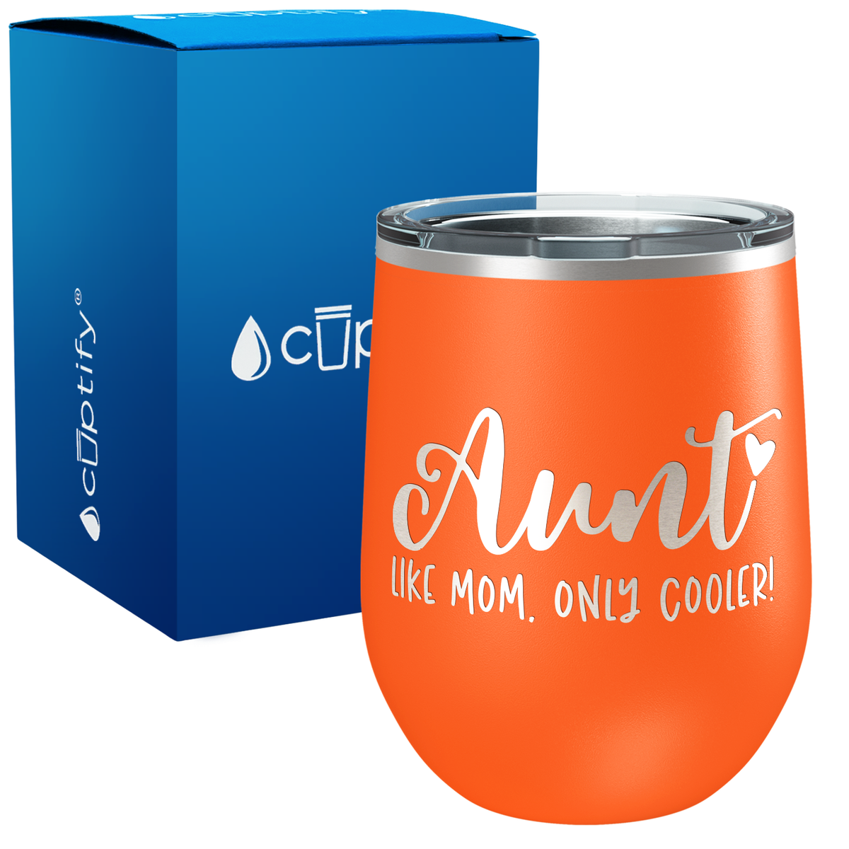 Aunt Like Mom Only Cooler 12oz Aunt Wine Tumbler