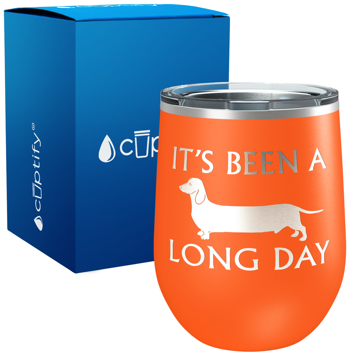 It's Been a Long Day 12oz Dog Wine Tumbler
