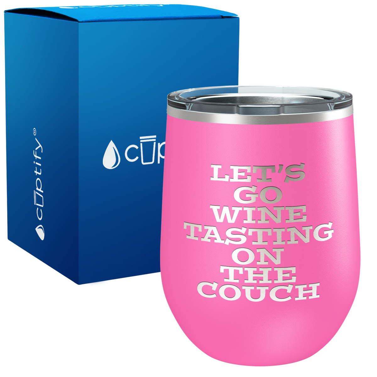 Let's go Wine Tasting 12oz Funny Wine Tumbler