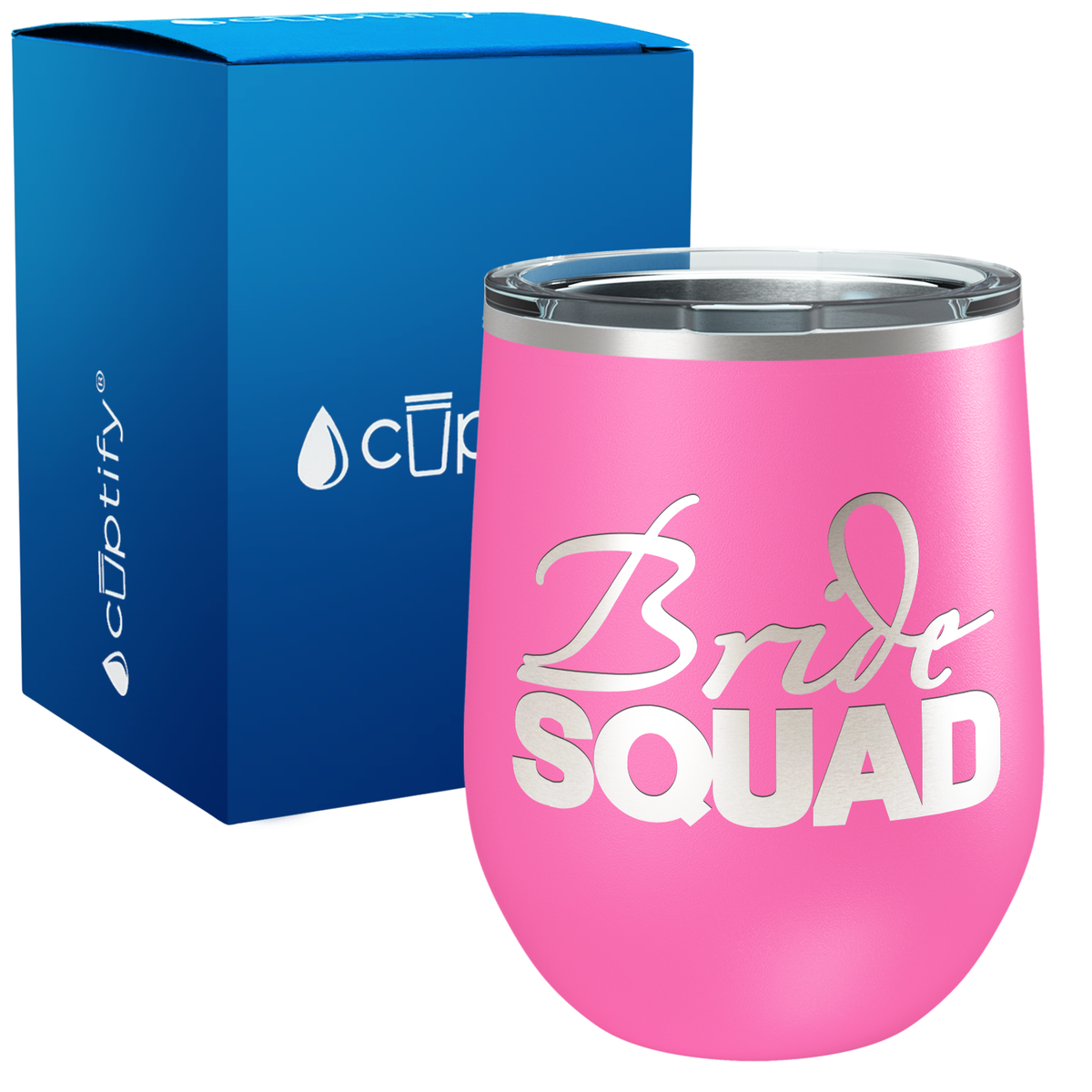 Bride Squad 12oz Bridal Shower Wine Tumbler