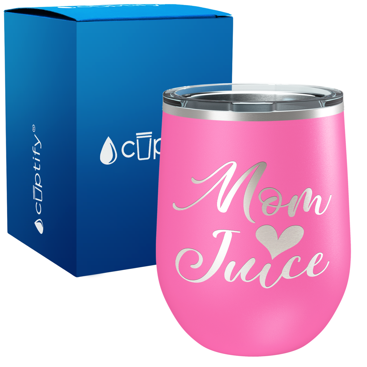 Mom Juice 12oz Stemless Wine Tumbler
