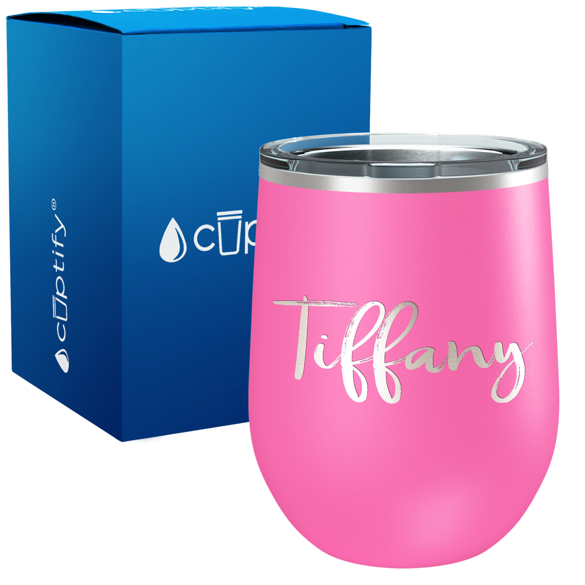 Personalized Tiffany Style 12oz Wine Tumbler