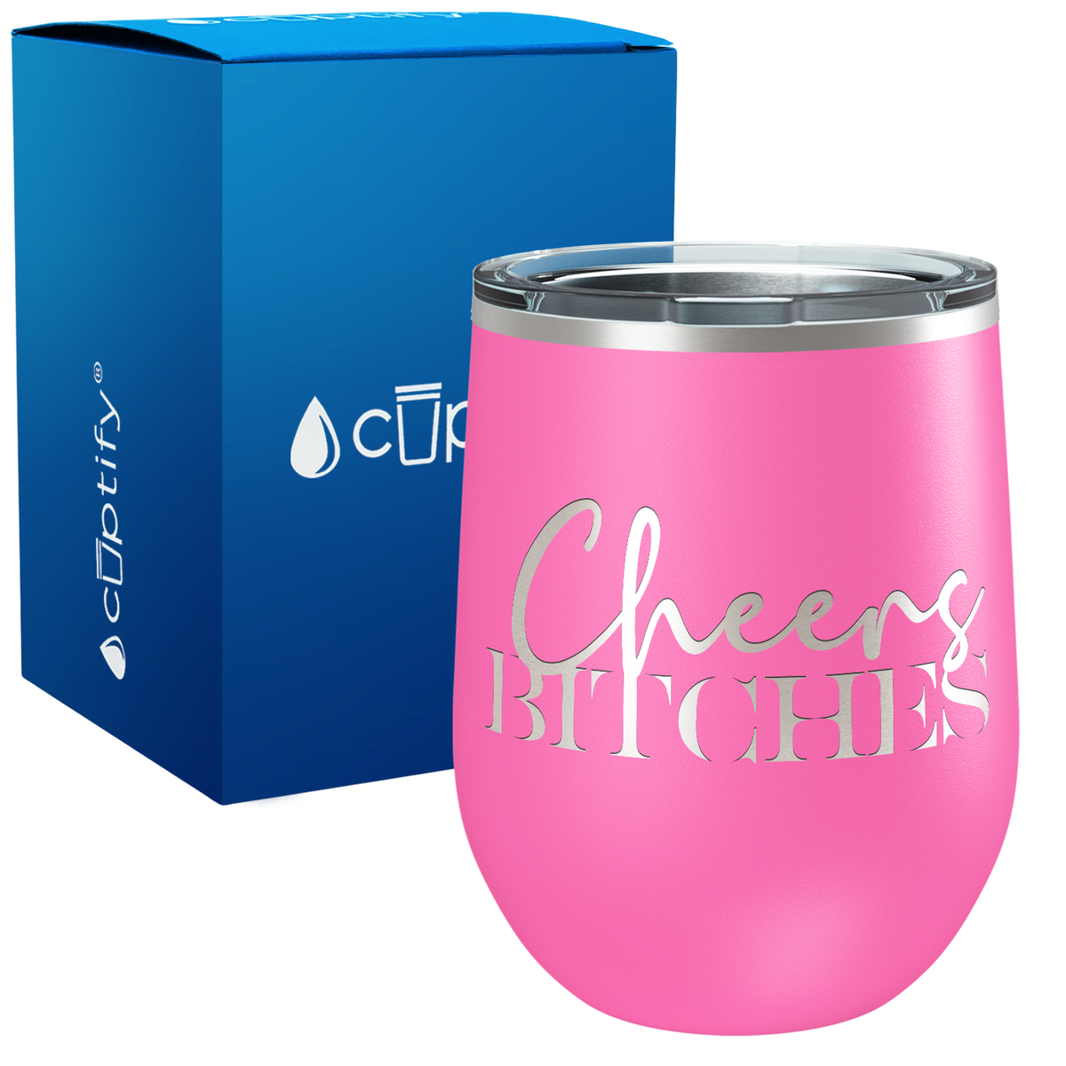 Cheers Bitches 12oz Birthday Wine Tumbler