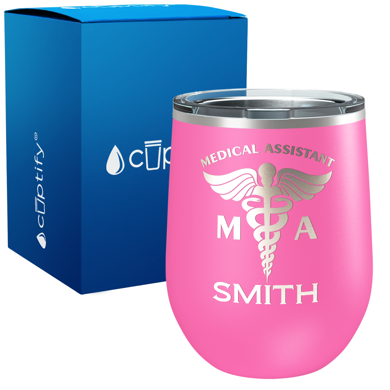 Personalized MA Medical Assistant 12oz Medical Wine Tumbler