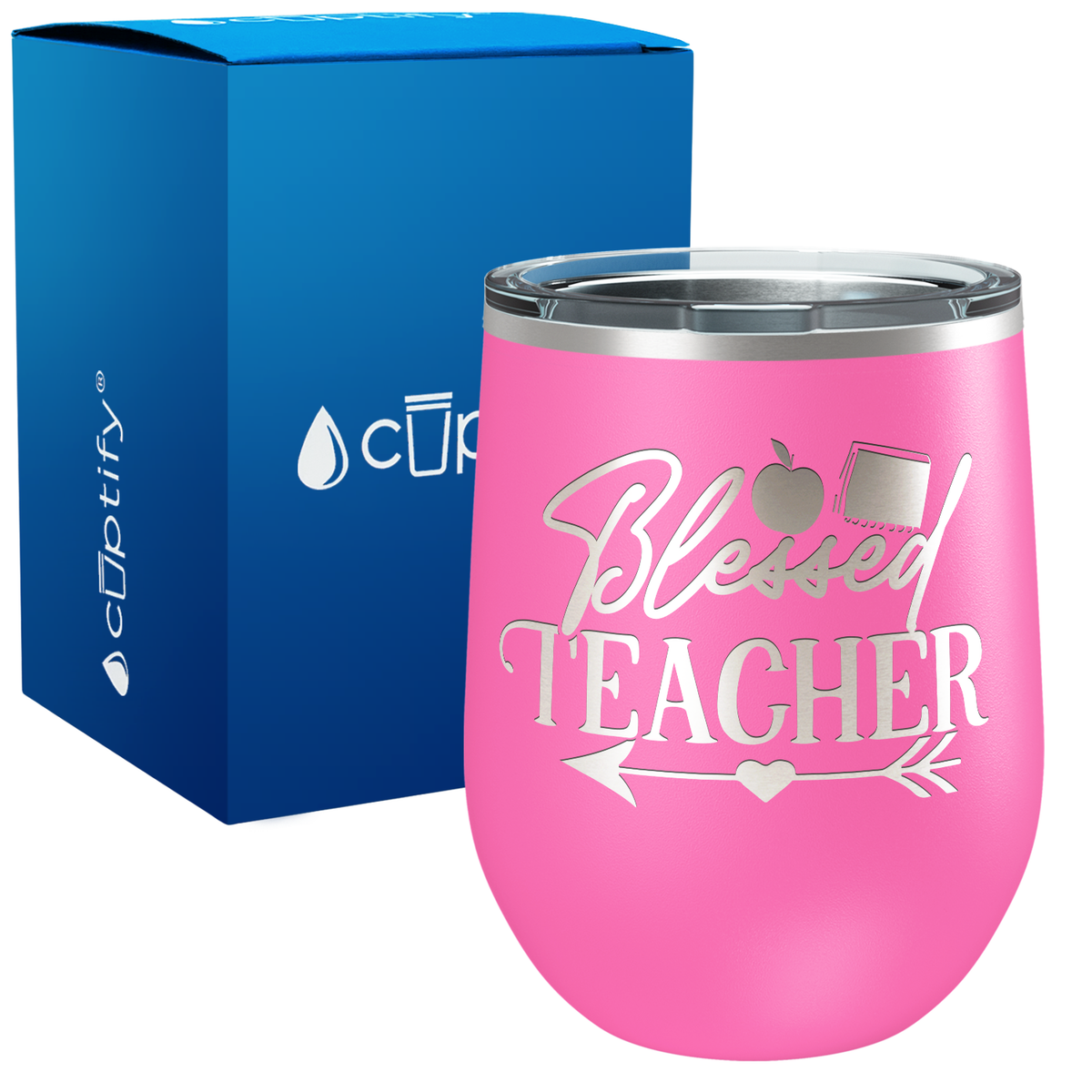 Blessed Teacher Arrow 12oz Teacher Wine Tumbler