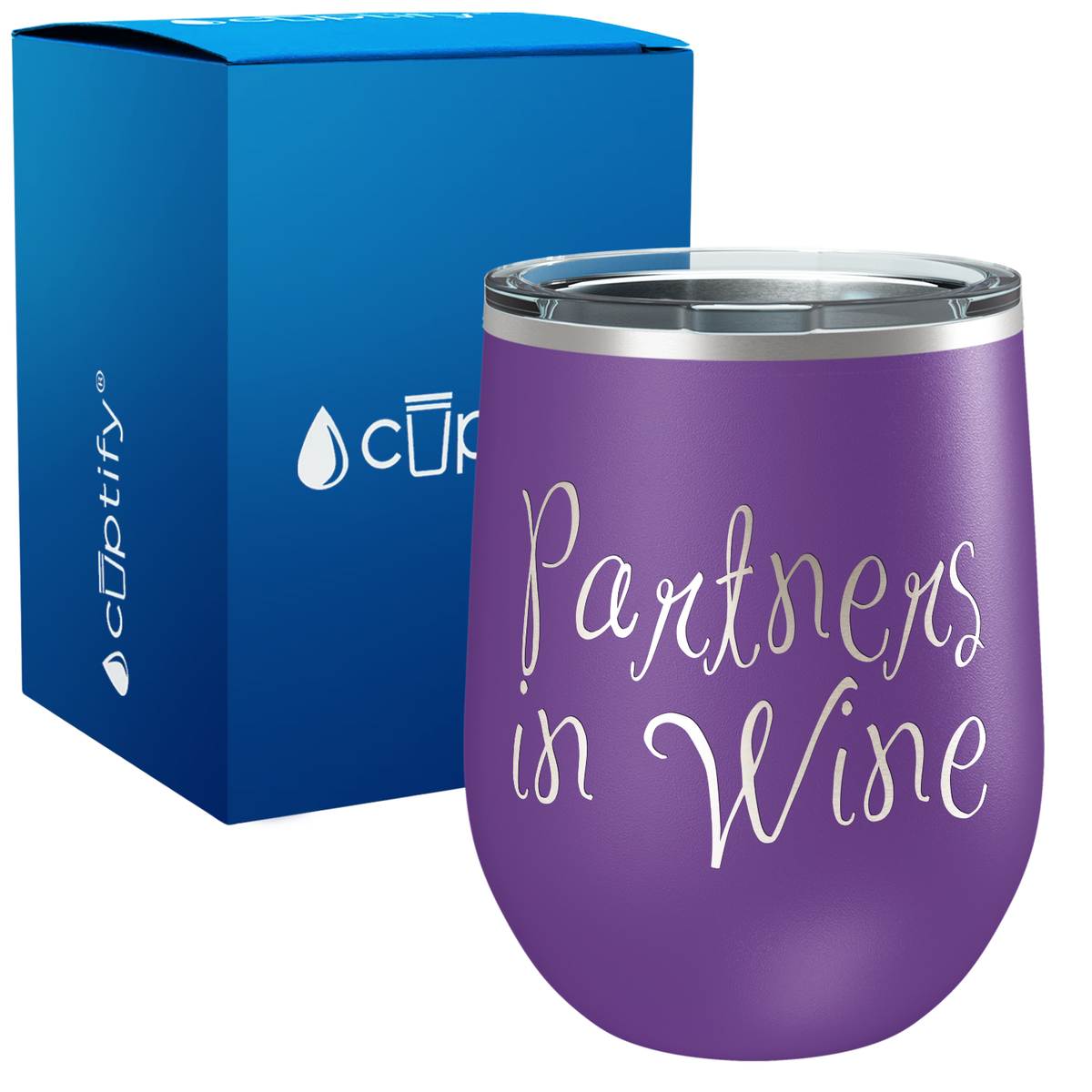 Partners in Wine 12oz Funny Wine Tumbler