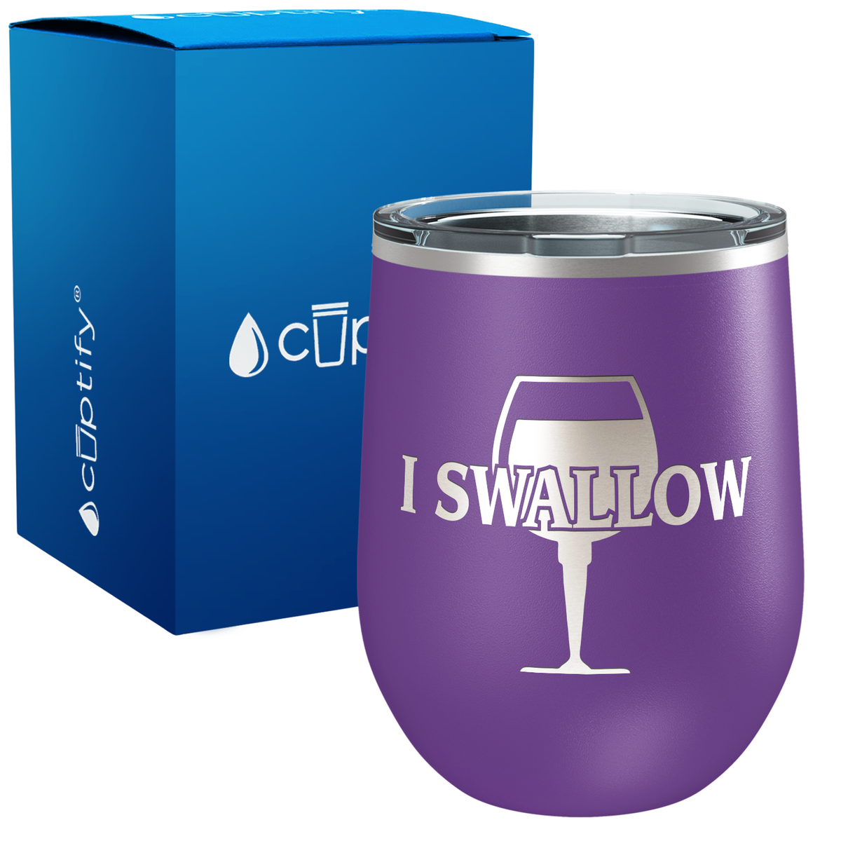 I Swallow 12oz Funny Wine Tumbler