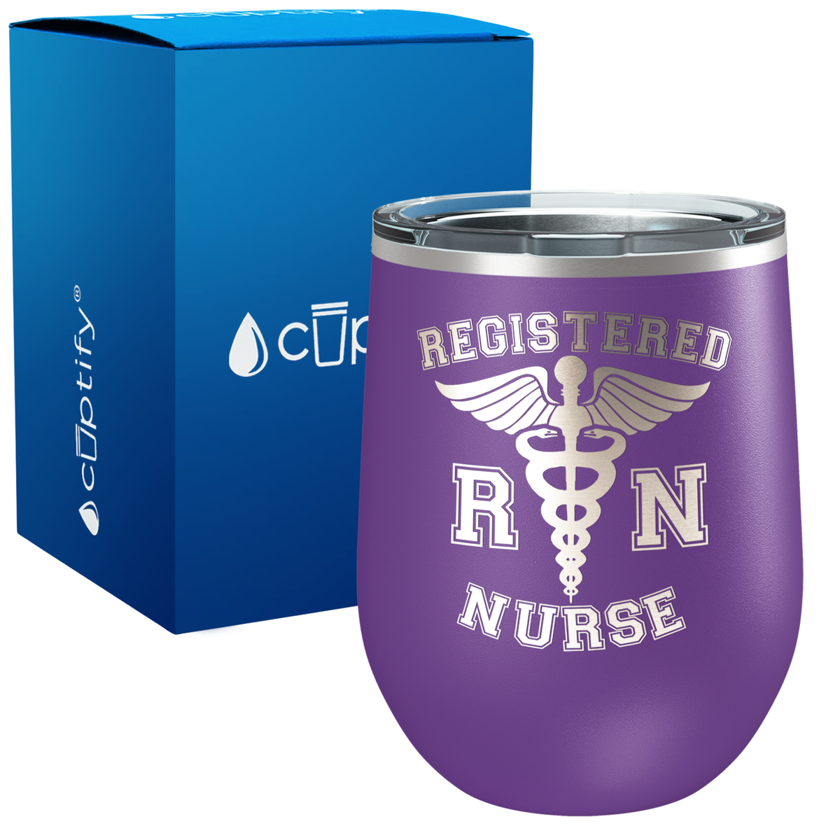 RN Registered Nurse 12oz Nurse Wine Tumbler