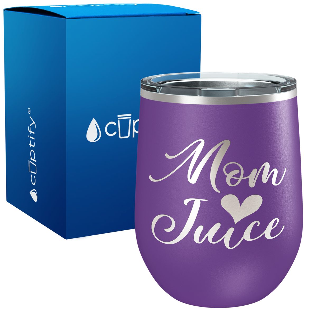 Mom Juice 12oz Stemless Wine Tumbler