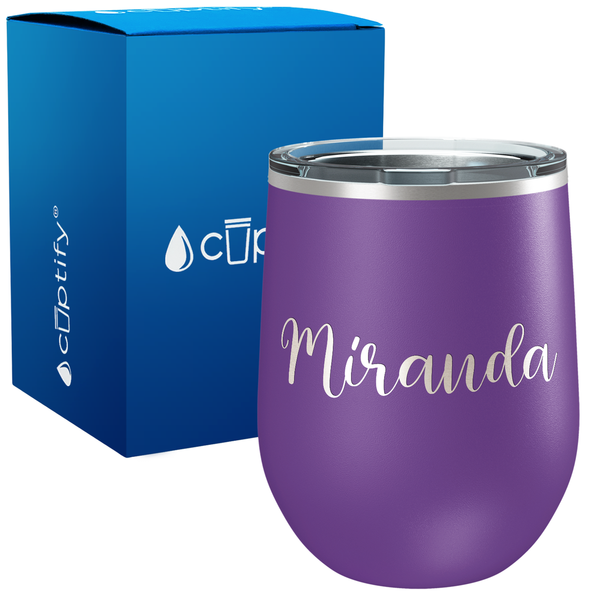 Personalized Miranda Style 12oz Wine Tumbler