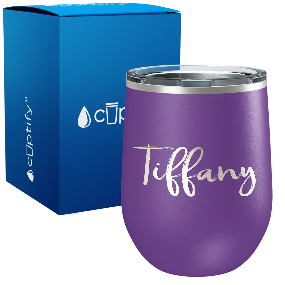 Personalized Tiffany Style 12oz Wine Tumbler