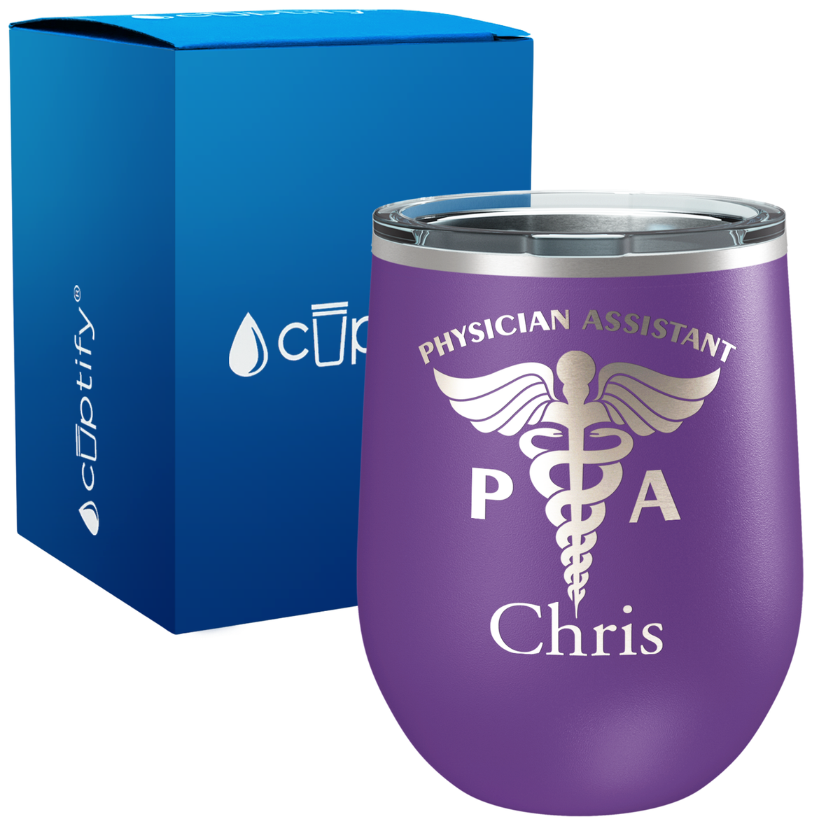Personalized PA Physician Assistant 12oz Medical Wine Tumbler