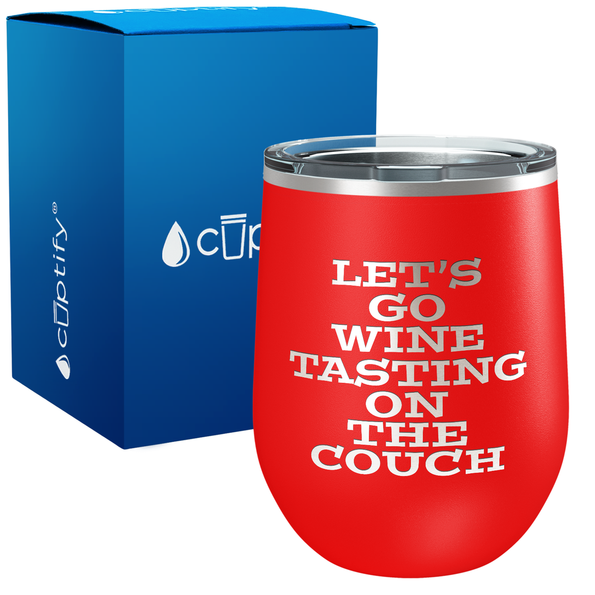 Let's go Wine Tasting 12oz Funny Wine Tumbler
