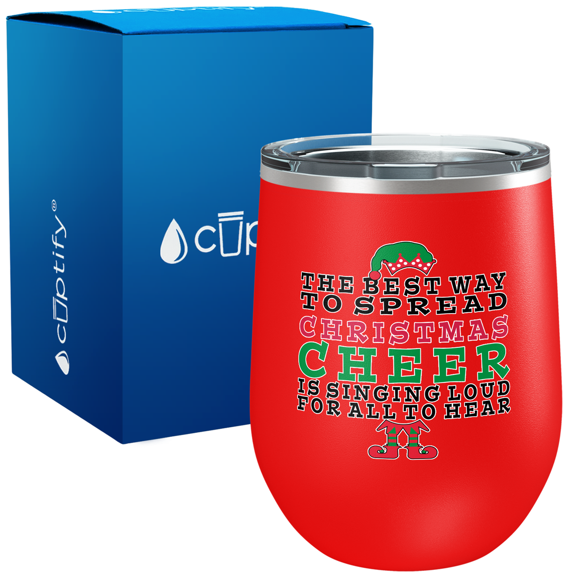 The Best Way to Spread Christmas Cheer on 12oz Christmas Wine Tumbler