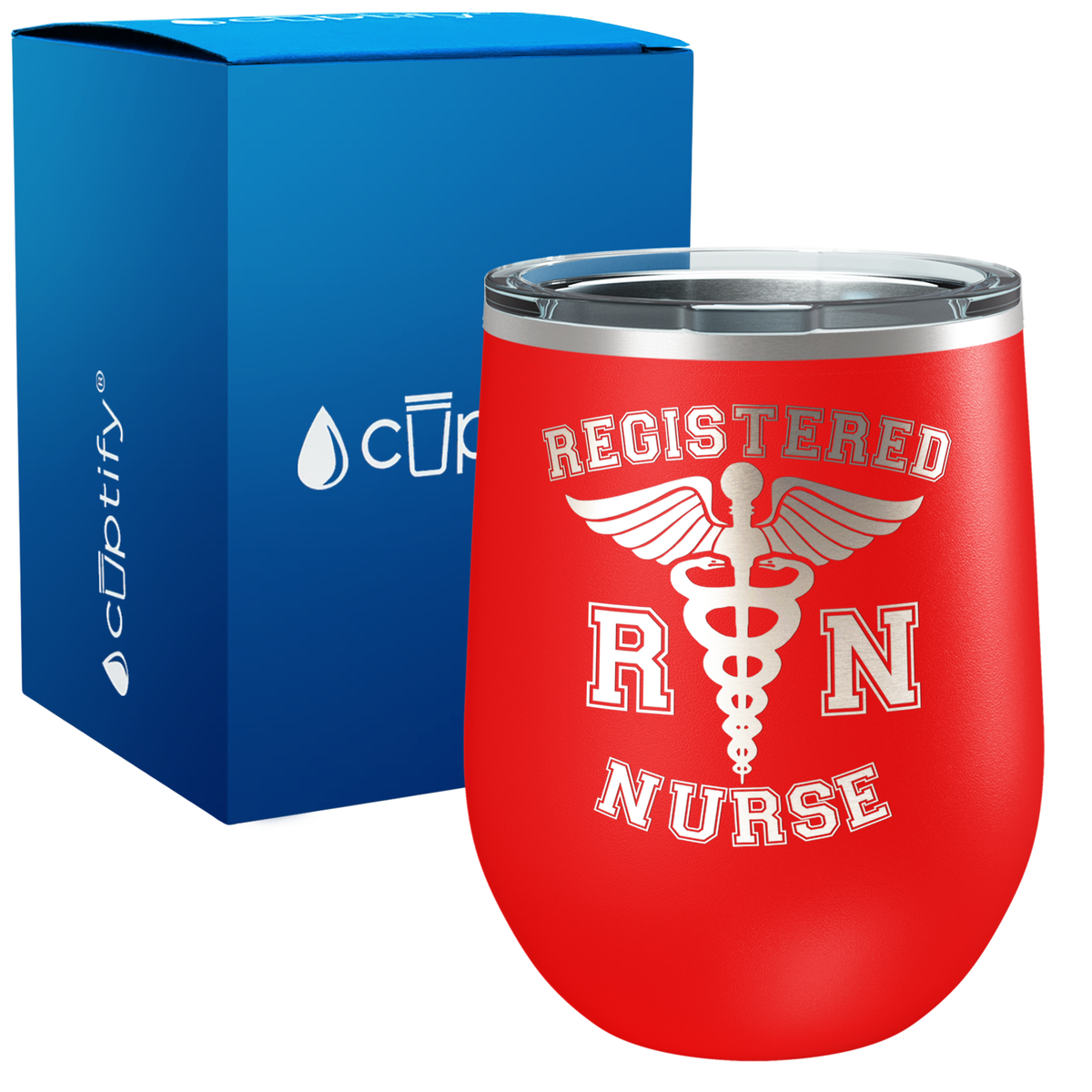 RN Registered Nurse 12oz Nurse Wine Tumbler