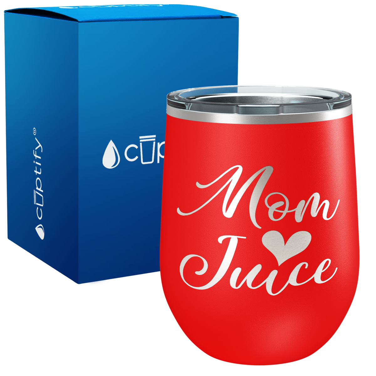 Mom Juice 12oz Stemless Wine Tumbler