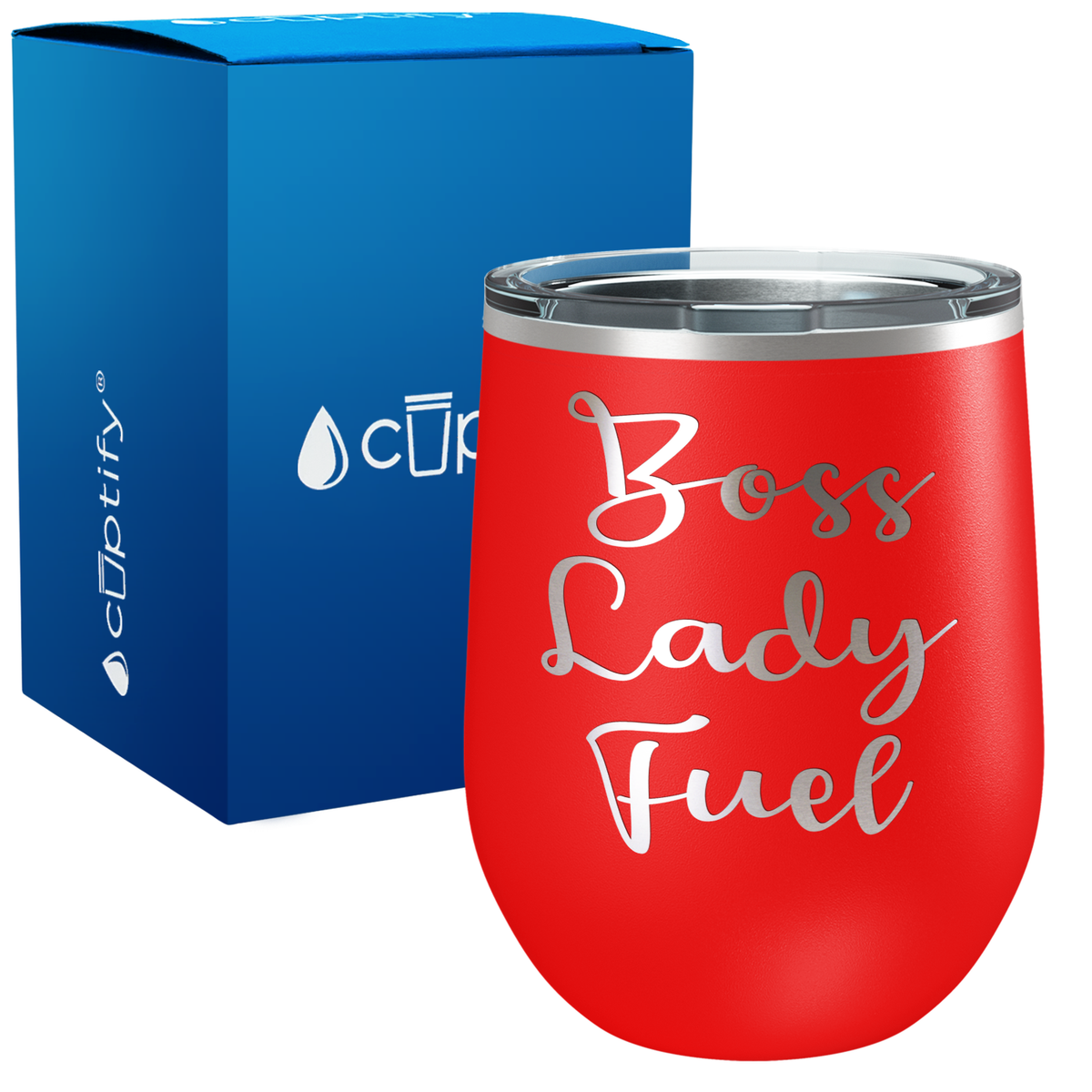Boss Lady Fuel 12oz Boss Wine Tumbler