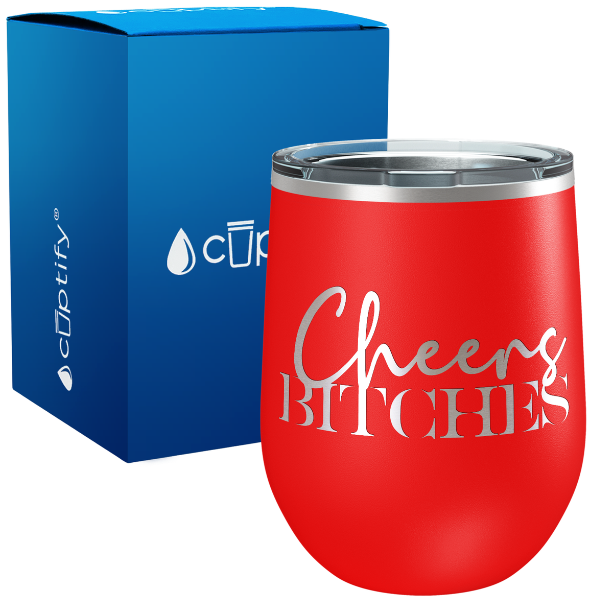 Cheers Bitches 12oz Birthday Wine Tumbler