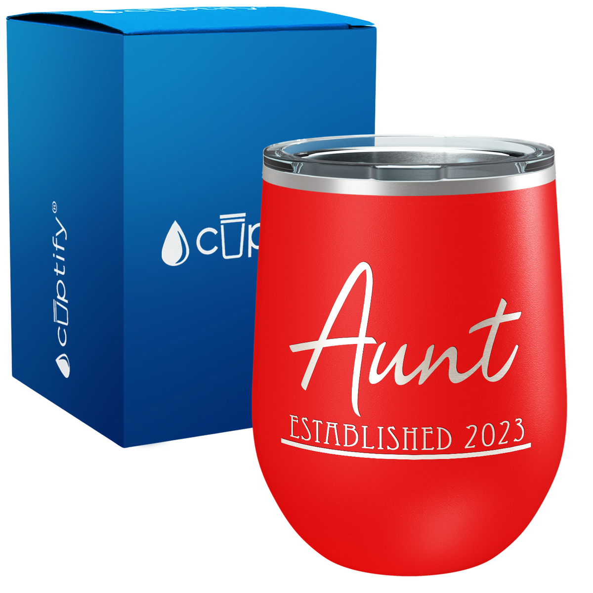 Aunt Established 12oz Aunt Wine Tumbler