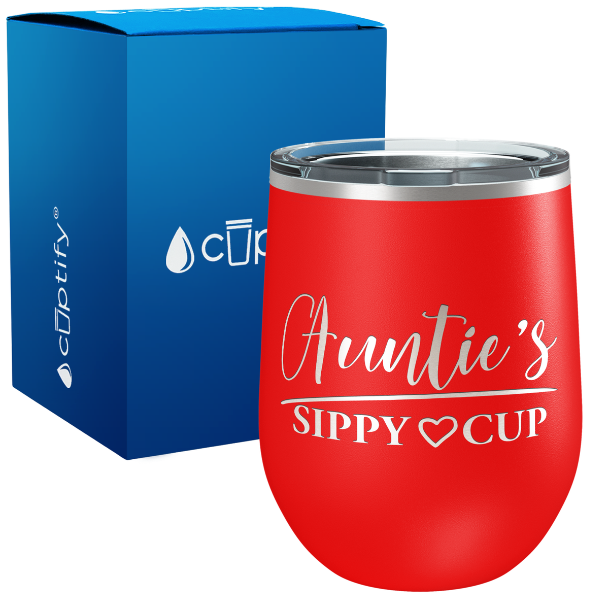 Auntie's Sippy Cup 12oz Aunt Wine Tumbler