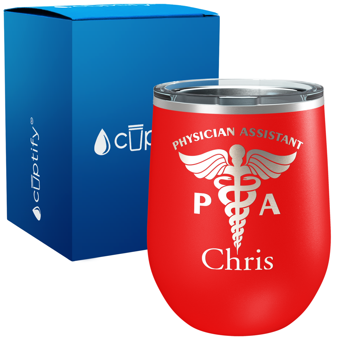 Personalized PA Physician Assistant 12oz Medical Wine Tumbler