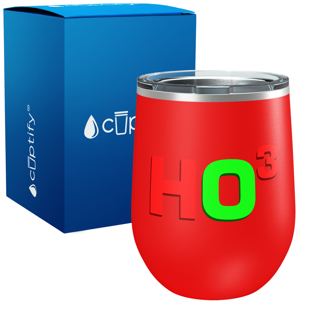 Ho3 on 12oz Christmas Wine Tumbler