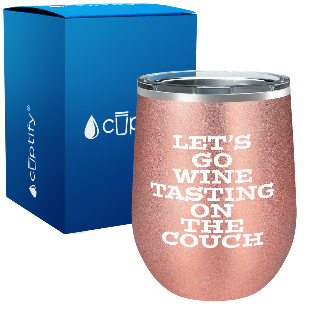 Let's go Wine Tasting 12oz Funny Wine Tumbler