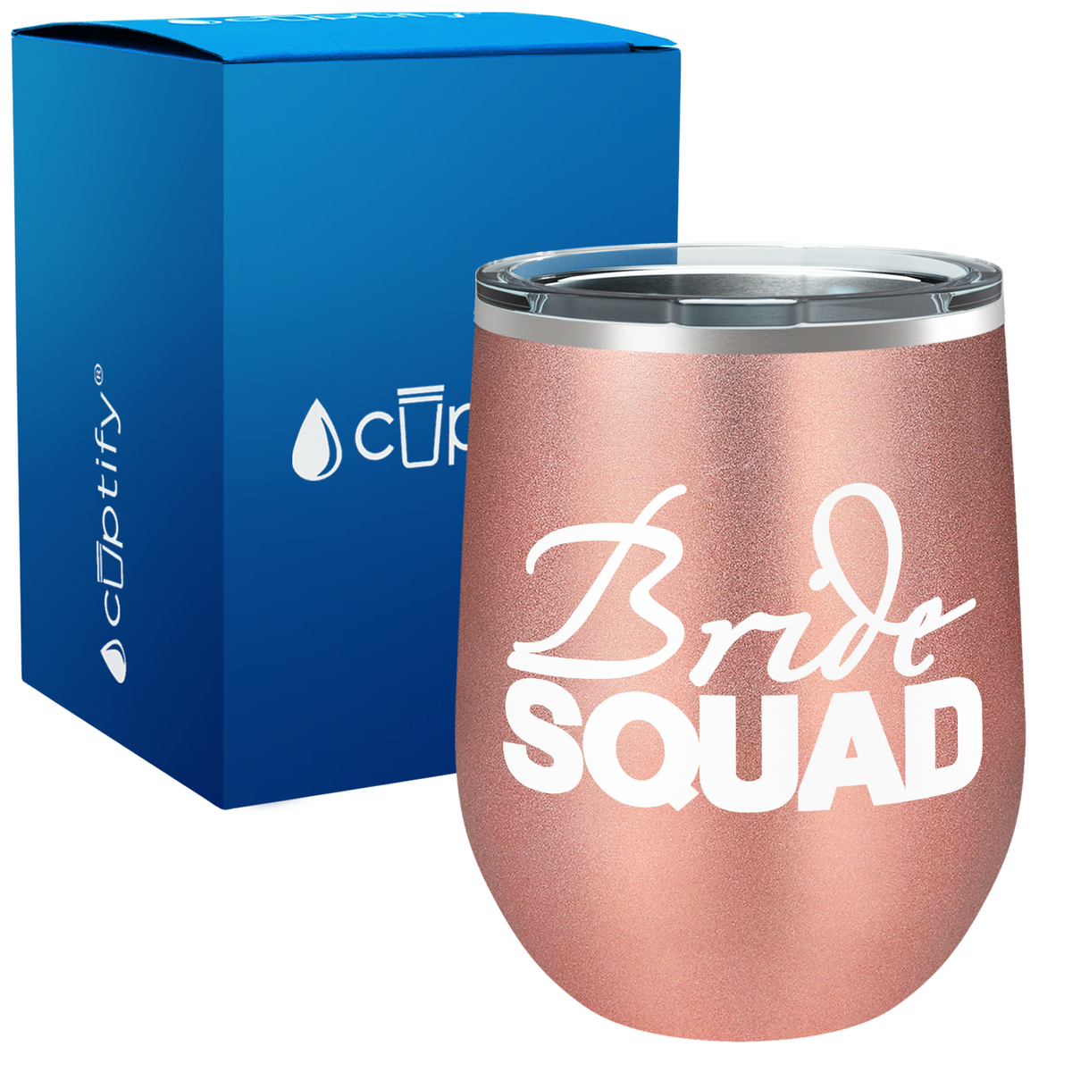 Bride Squad 12oz Bridal Shower Wine Tumbler
