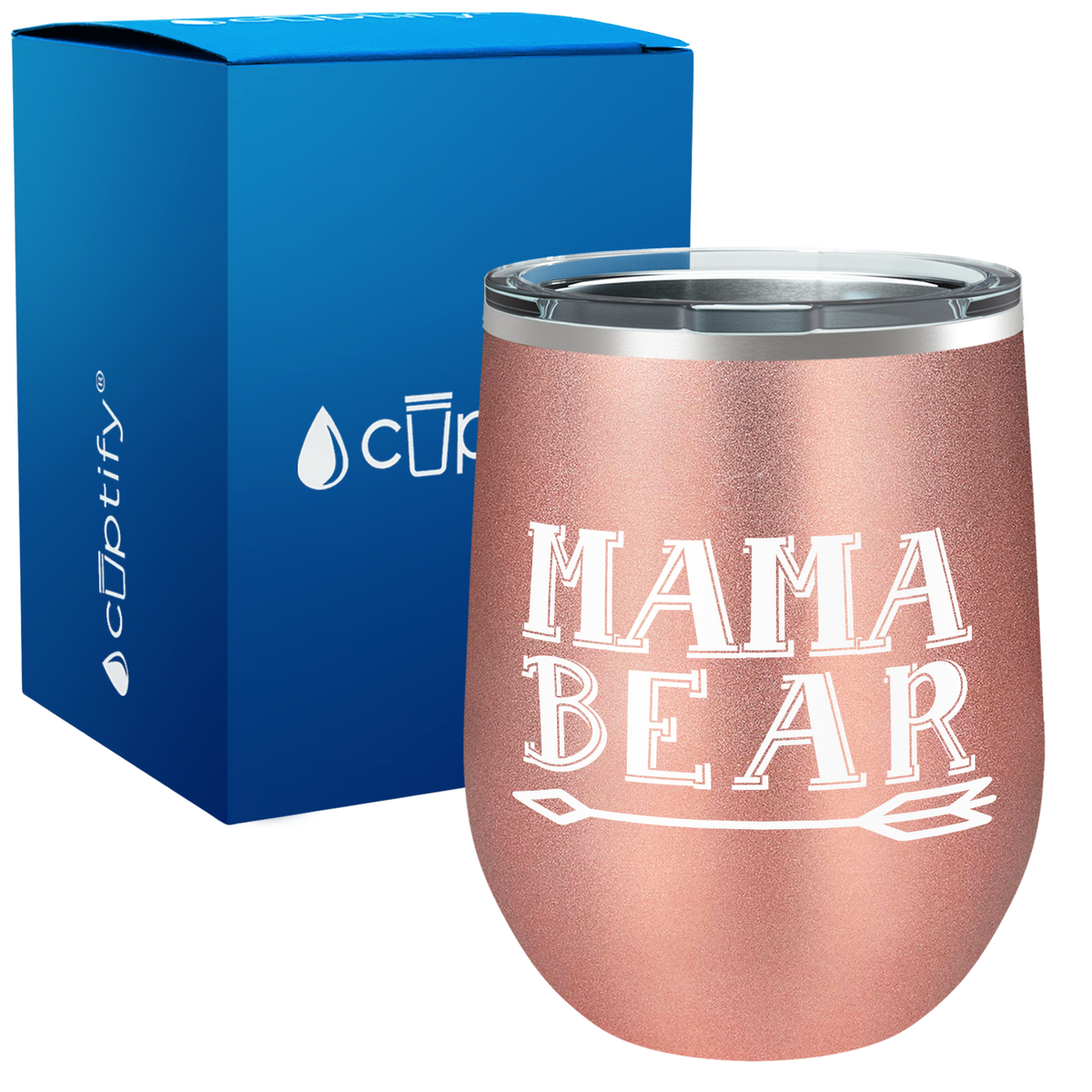 Mama Bear 12oz Mom Wine Tumbler