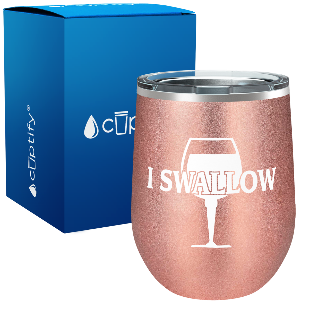 I Swallow 12oz Funny Wine Tumbler