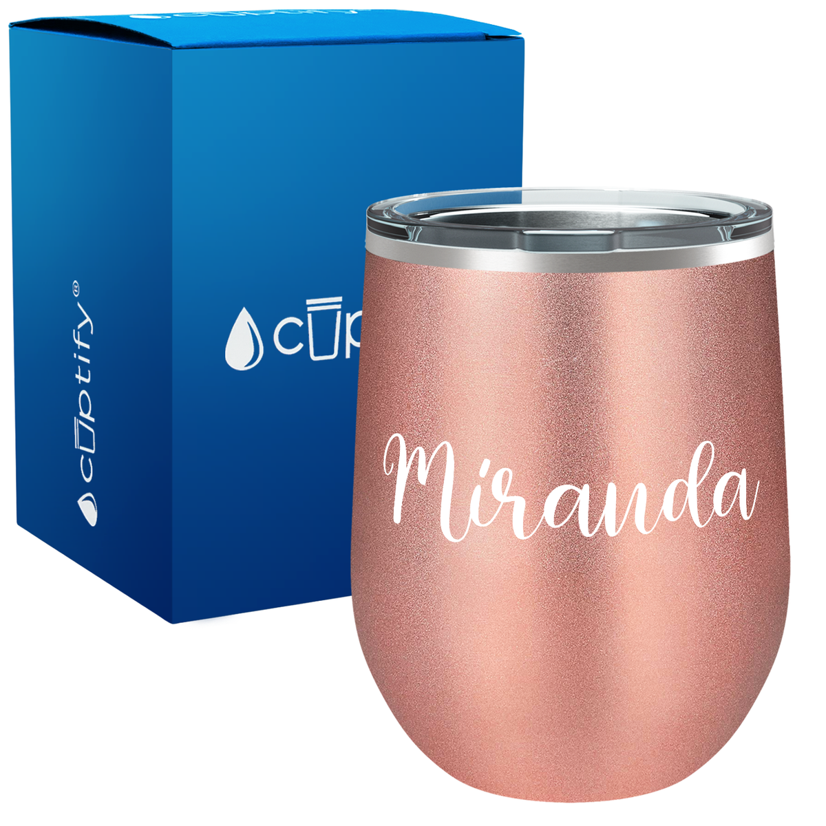 Personalized Miranda Style 12oz Wine Tumbler