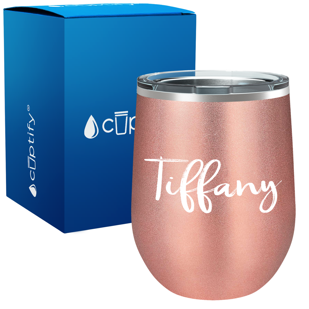 Personalized Tiffany Style 12oz Wine Tumbler