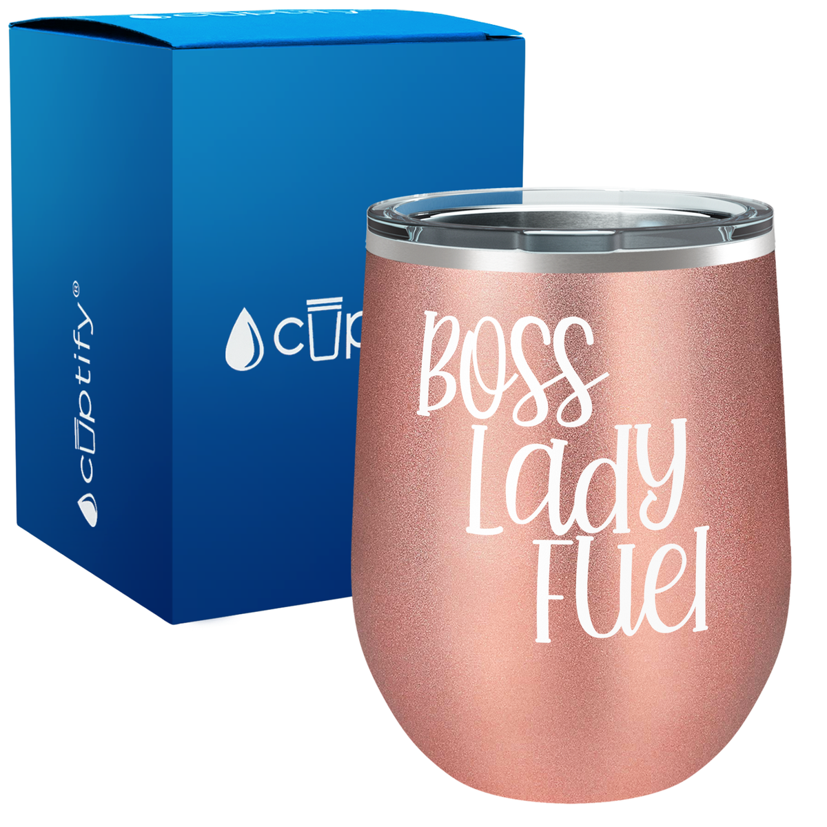 Boss Lady Fuel Quirky 12oz Boss Wine Tumbler
