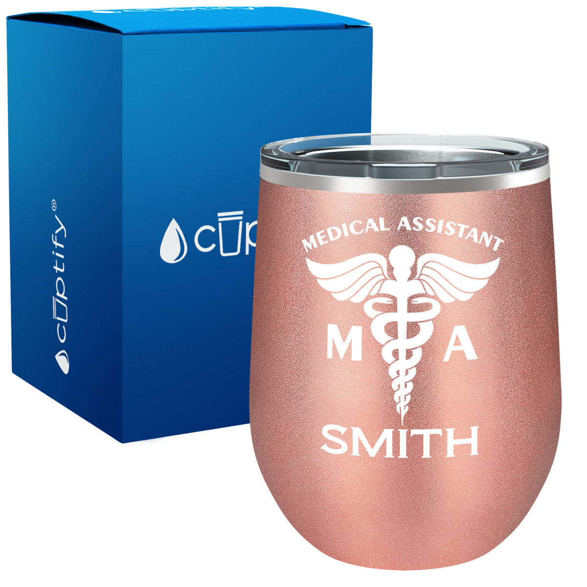 Personalized MA Medical Assistant 12oz Medical Wine Tumbler