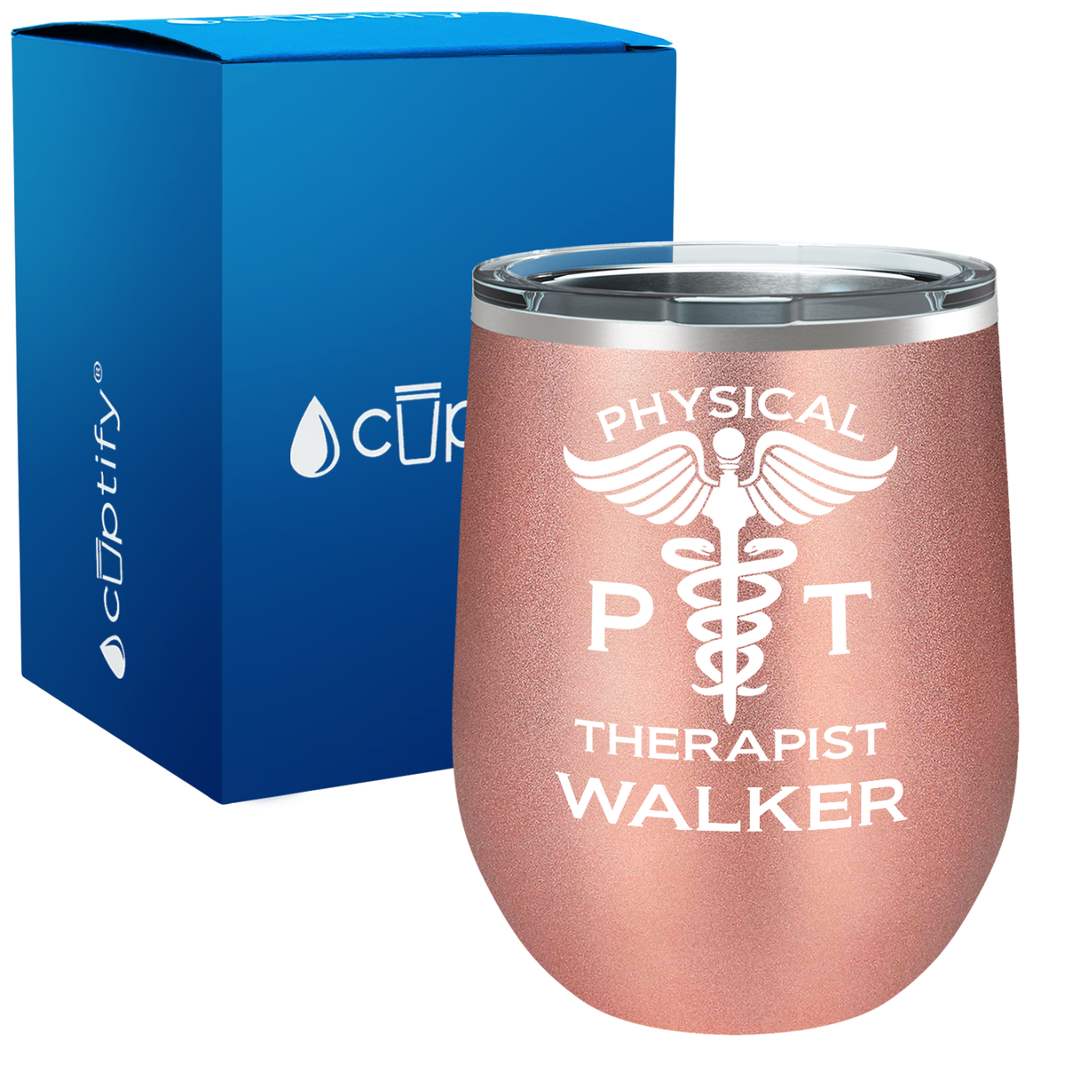 Personalized PT Physical Therapist 12oz Medical Wine Tumbler
