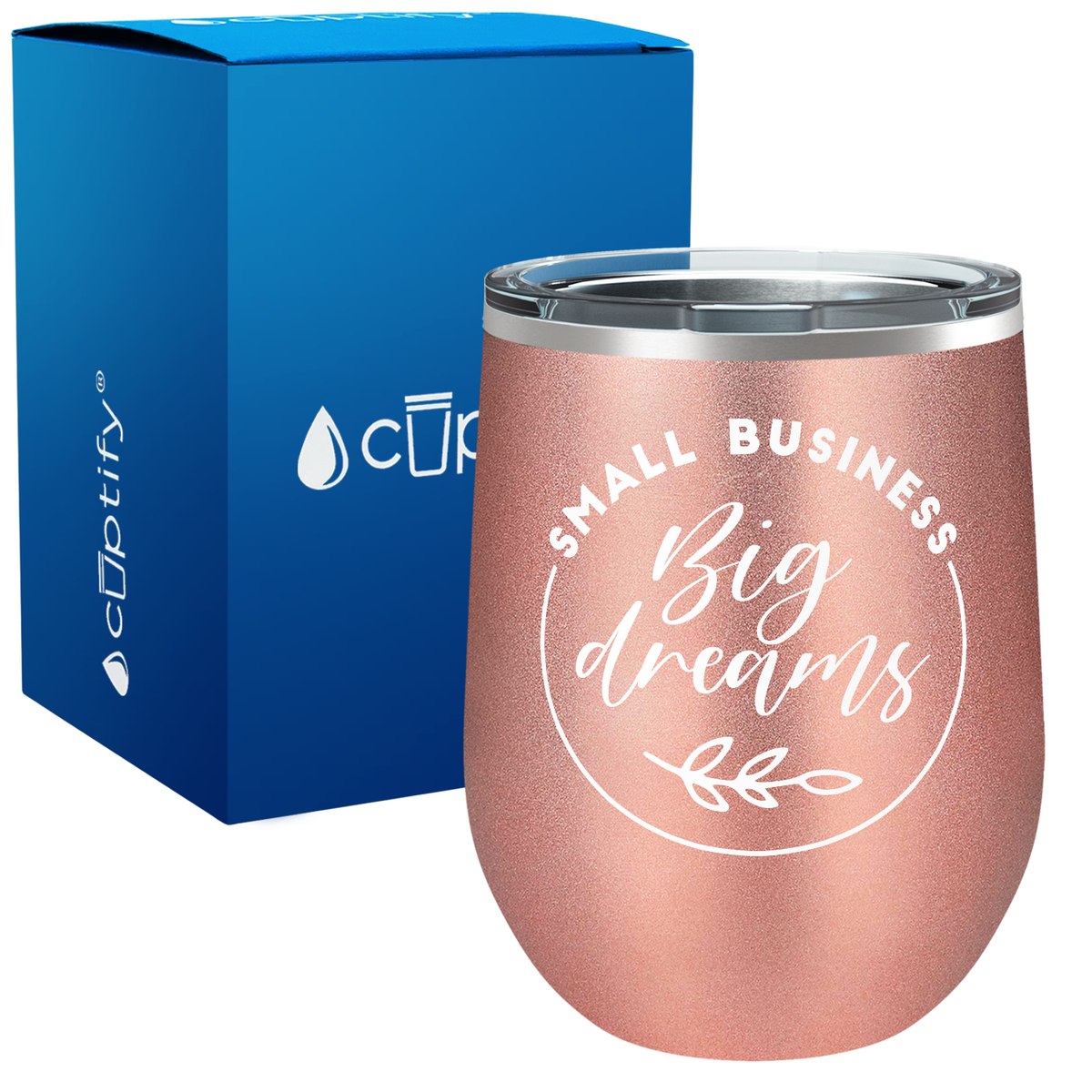 Small Business Big Dreams 12oz Boss Wine Tumbler