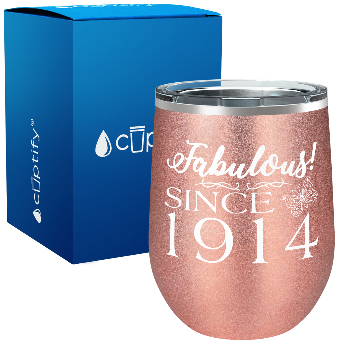 Fabulous Since 12oz Birthday Wine Tumbler