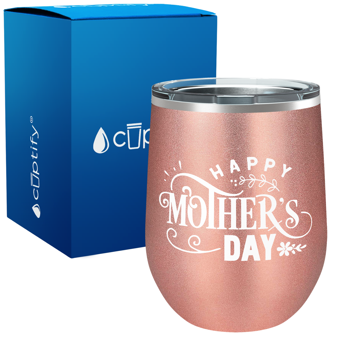 Happy Mother's Day 12oz Mom Wine Tumbler