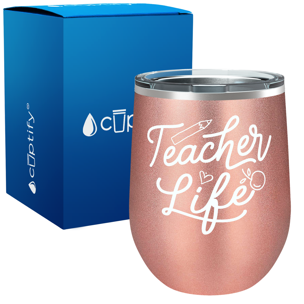 Teacher Life 12oz Teacher Wine Tumbler