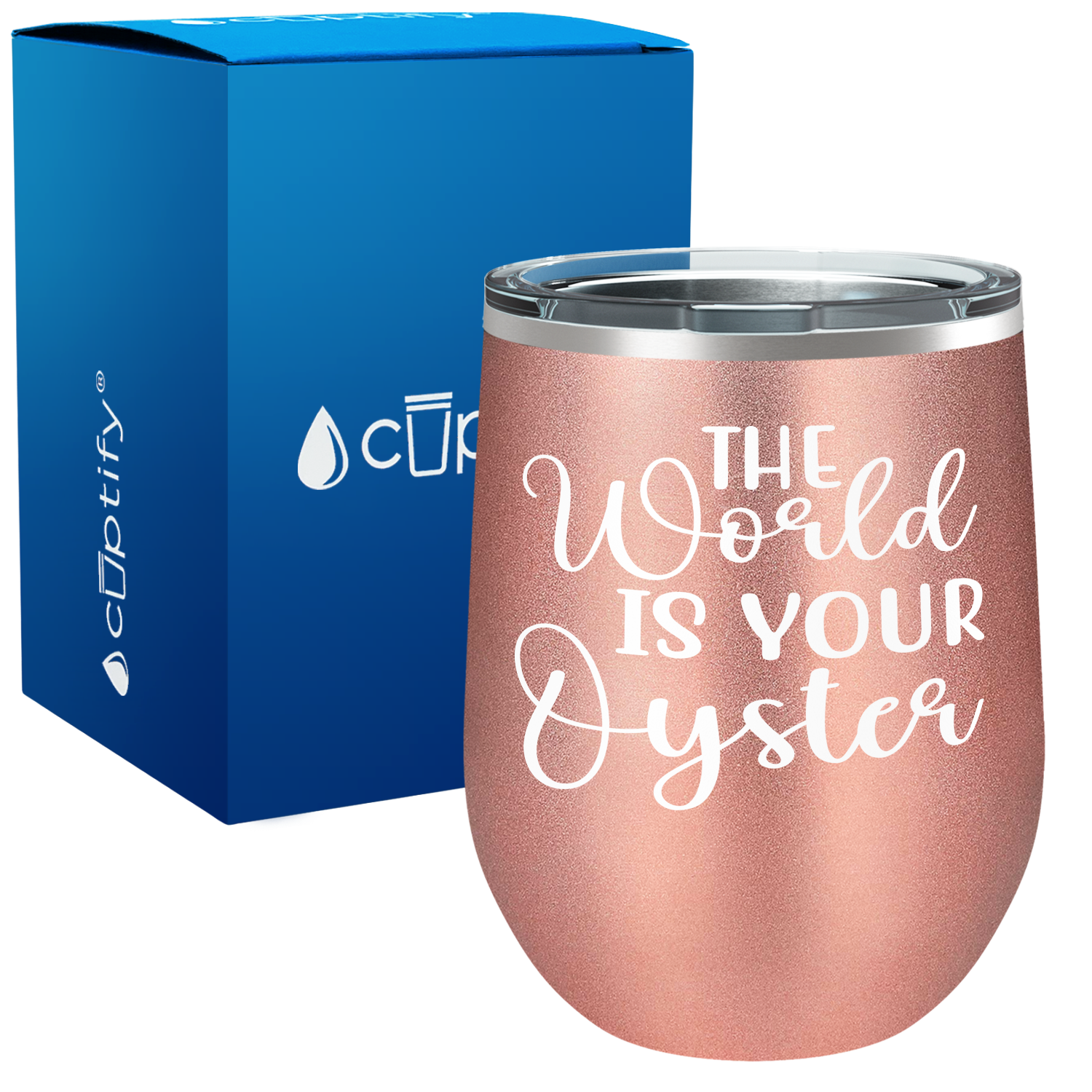 The World is your Oyster 12oz Graduation Wine Tumbler