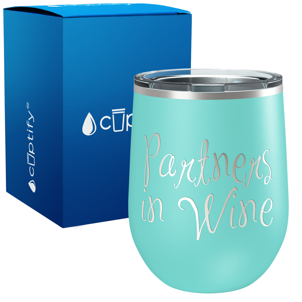 Partners in Wine 12oz Funny Wine Tumbler