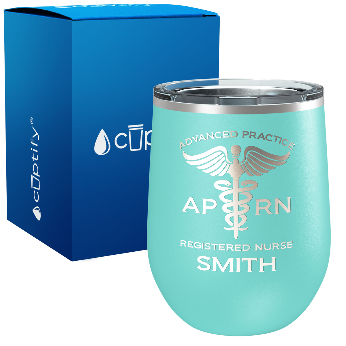 Personalized APRN Advanced Practice Registered Nurse 12oz Medical Wine Tumbler