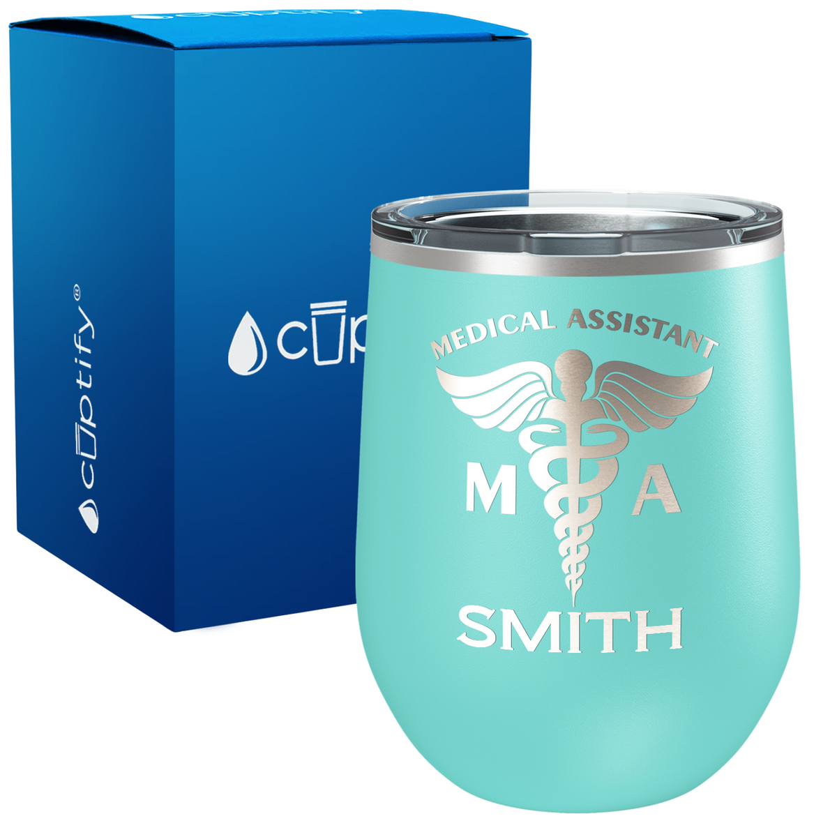 Personalized MA Medical Assistant 12oz Medical Wine Tumbler