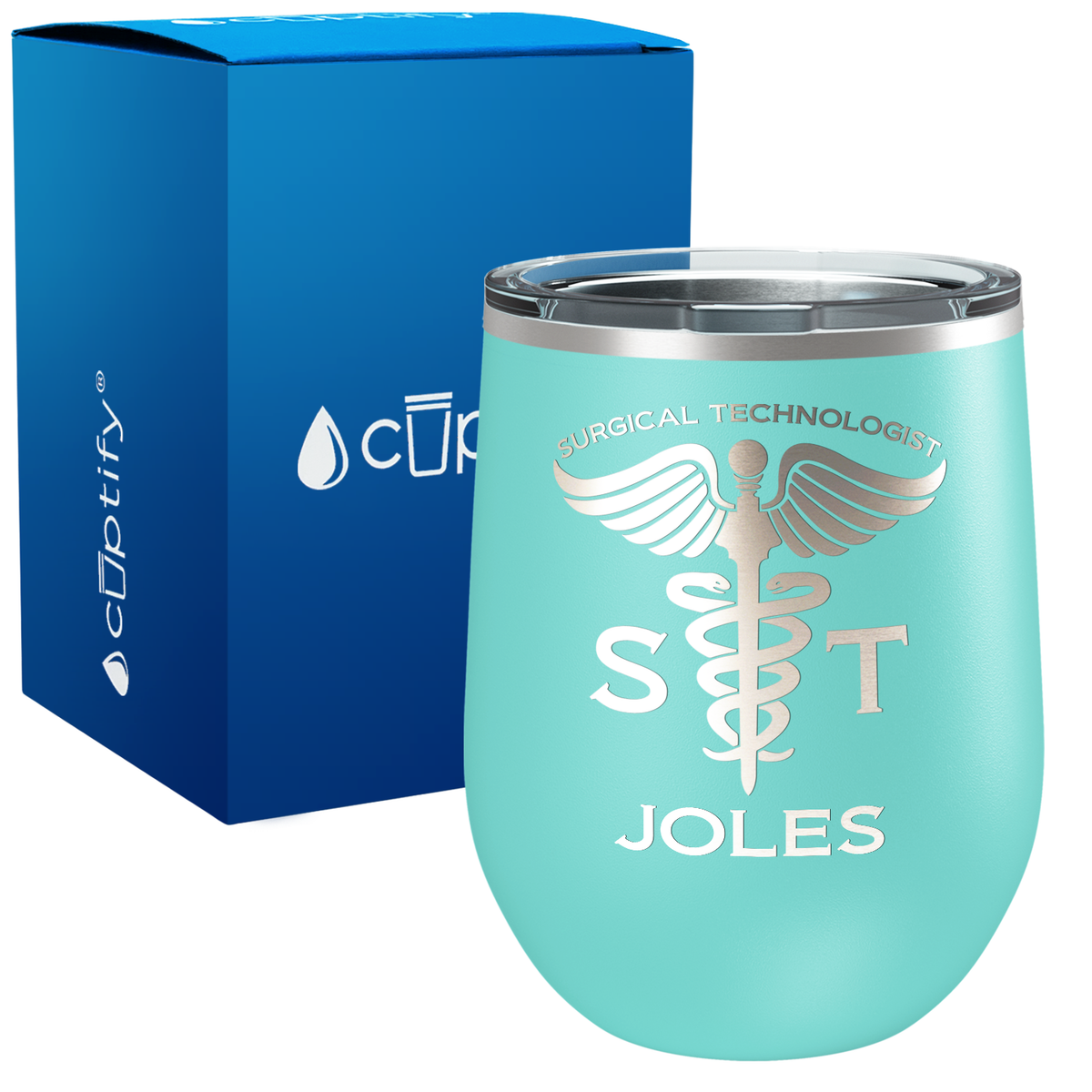 Personalized ST Surgical Technologist 12oz Medical Wine Tumbler