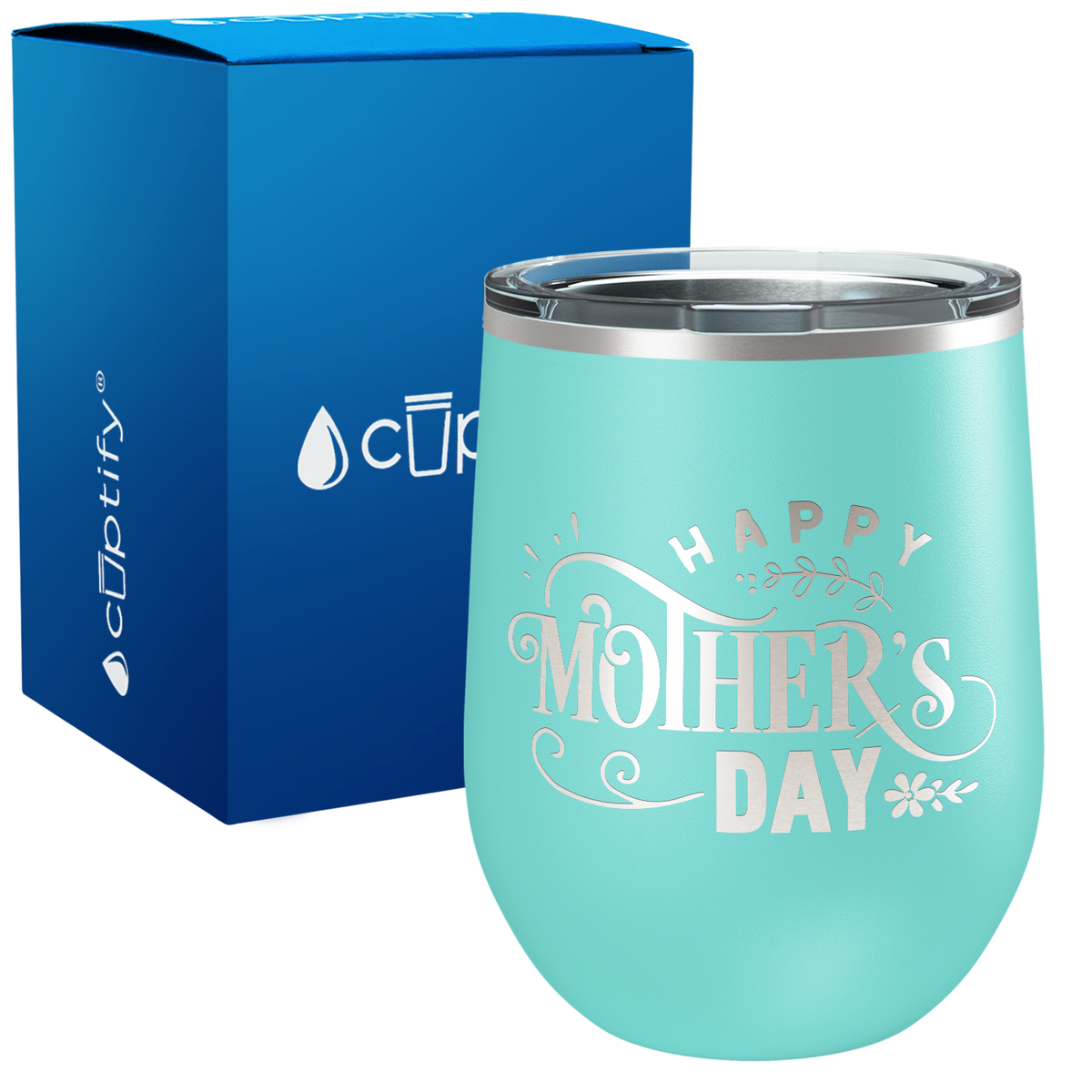 Happy Mother's Day 12oz Mom Wine Tumbler