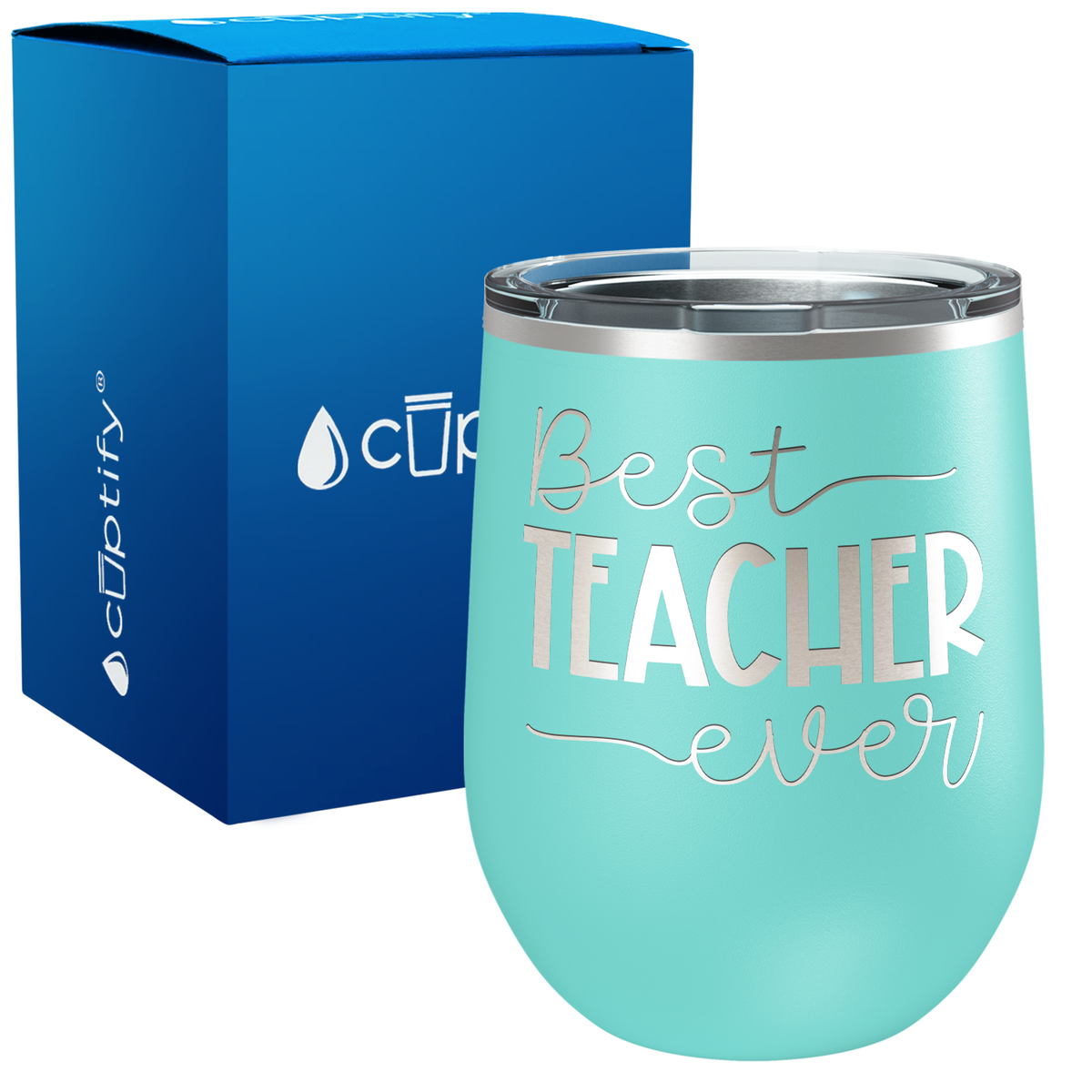 Best Teacher Ever 12oz Teacher Wine Tumbler